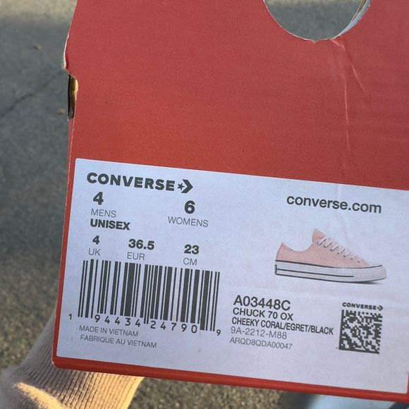 70’s low top coral converse - Picture 7 of 7